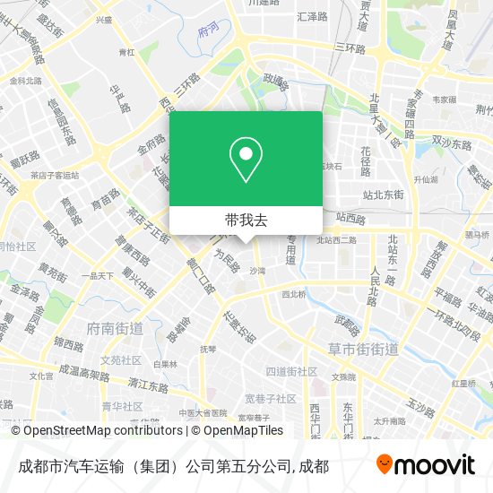 成都市汽车运输（集团）公司第五分公司地图