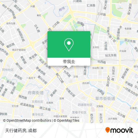 天行健药房地图
