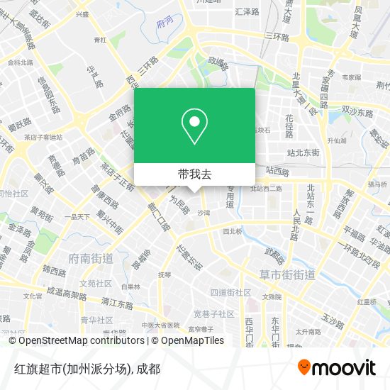红旗超市(加州派分场)地图