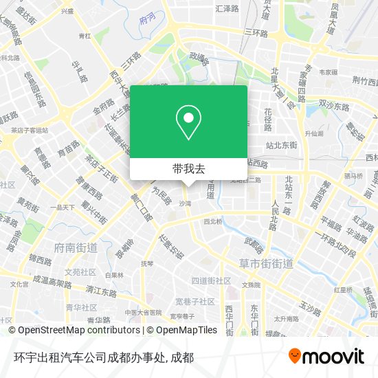 环宇出租汽车公司成都办事处地图
