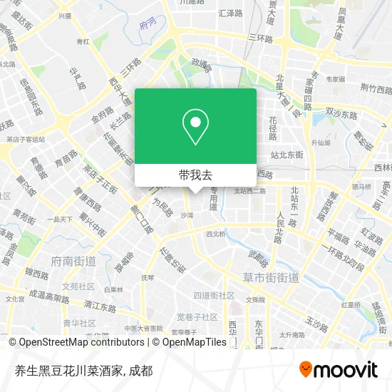 养生黑豆花川菜酒家地图