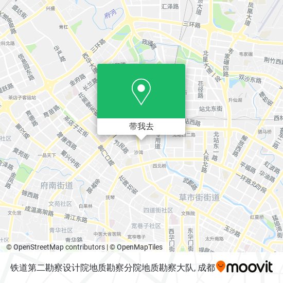 铁道第二勘察设计院地质勘察分院地质勘察大队地图