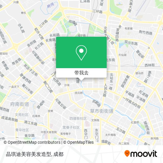 晶琪迪美容美发造型地图