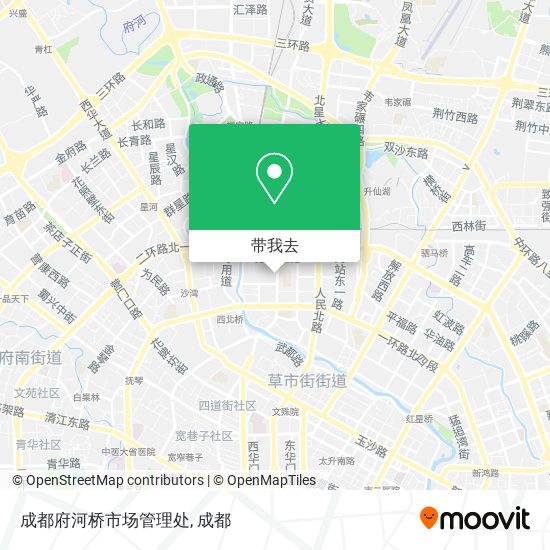 成都府河桥市场管理处地图