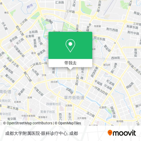 成都大学附属医院-眼科诊疗中心地图