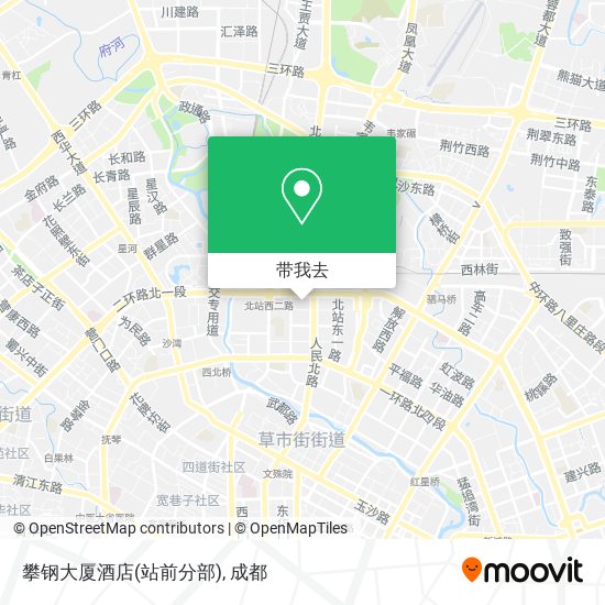 攀钢大厦酒店(站前分部)地图