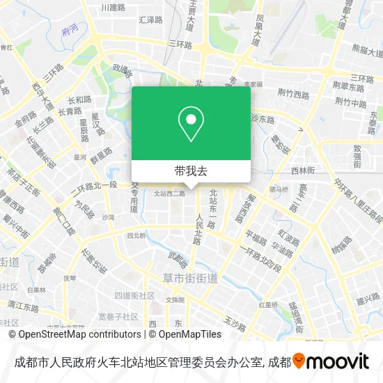 成都市人民政府火车北站地区管理委员会办公室地图