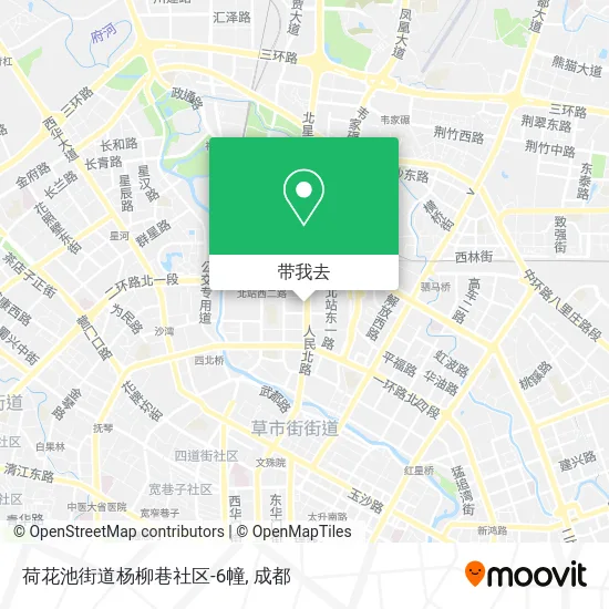 荷花池街道杨柳巷社区-6幢地图