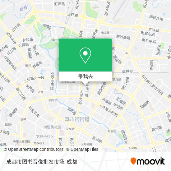 成都市图书音像批发市场地图