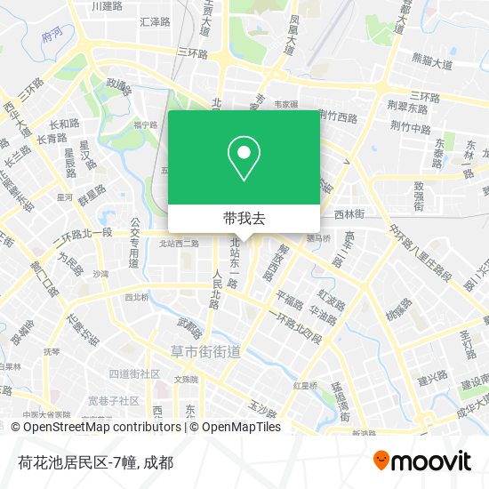 荷花池居民区-7幢地图