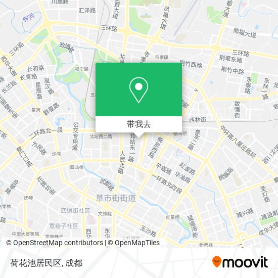 荷花池居民区地图