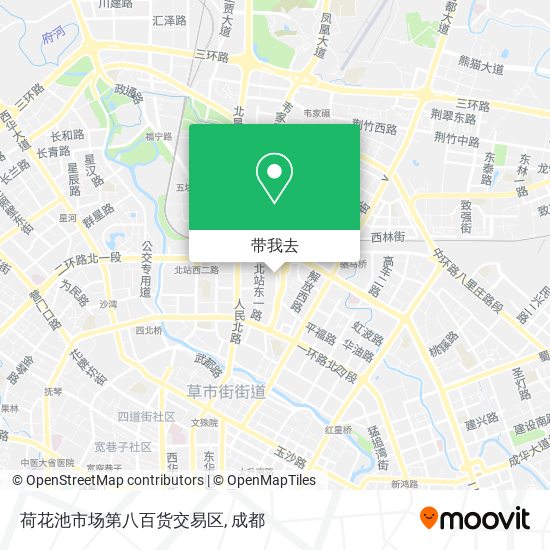 荷花池市场第八百货交易区地图