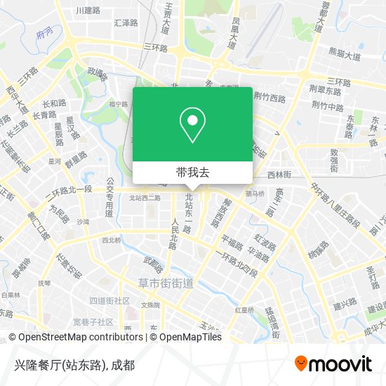 兴隆餐厅(站东路)地图