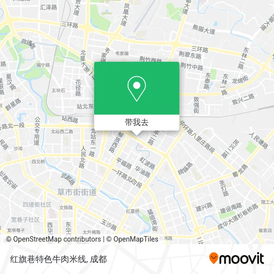 红旗巷特色牛肉米线地图