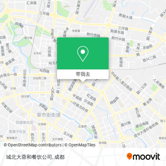 城北大蓉和餐饮公司地图