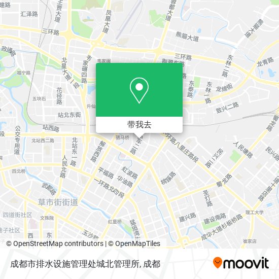 成都市排水设施管理处城北管理所地图