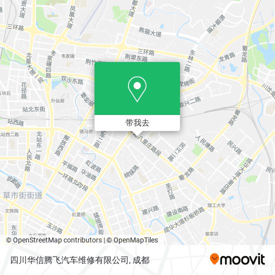 四川华信腾飞汽车维修有限公司地图
