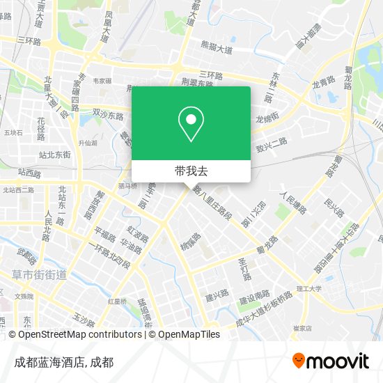 成都蓝海酒店地图