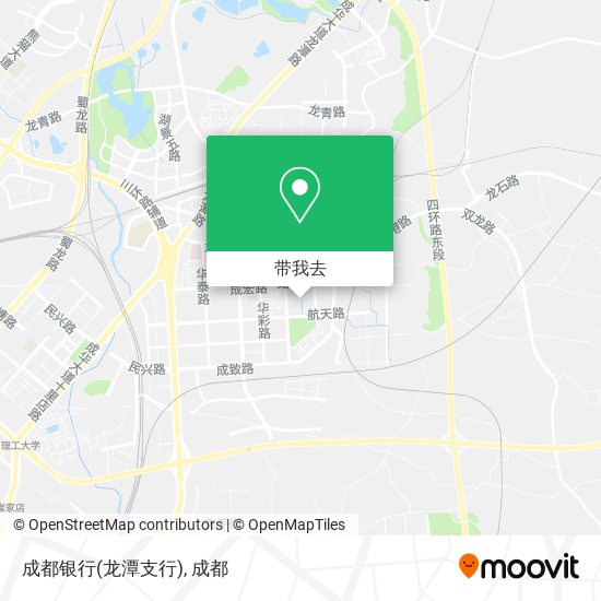 成都银行(龙潭支行)地图