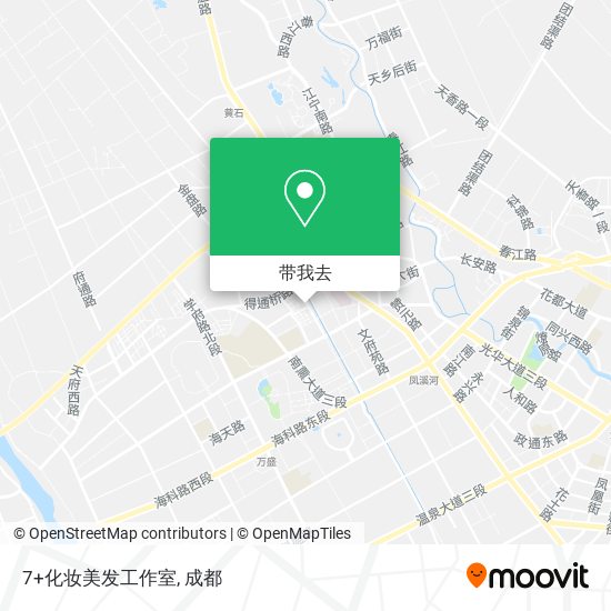 7+化妆美发工作室地图