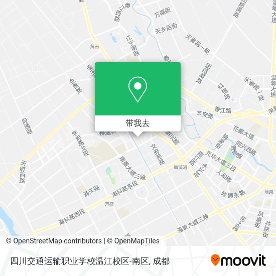 四川交通运输职业学校温江校区-南区地图