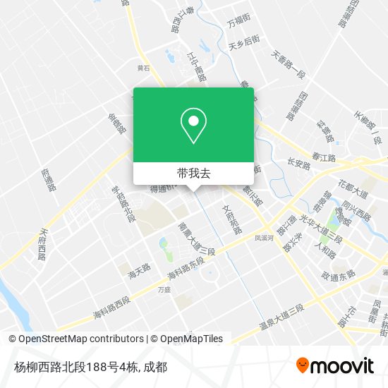 杨柳西路北段188号4栋地图