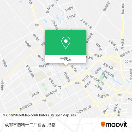 成都市塑料十二厂宿舍地图