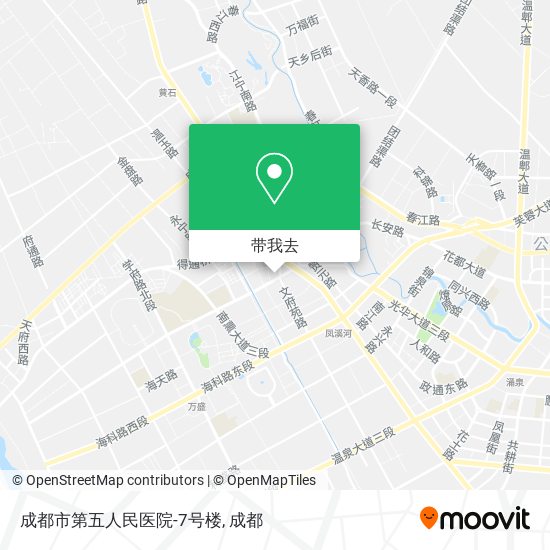 成都市第五人民医院-7号楼地图