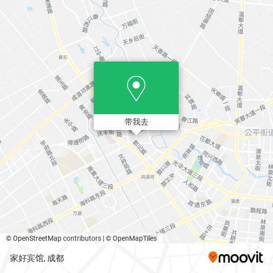家好宾馆地图