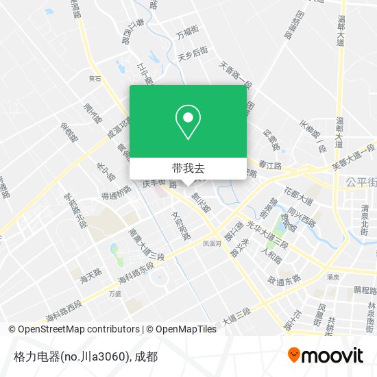 格力电器(no.川a3060)地图