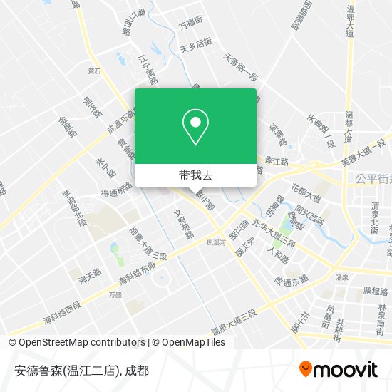 安德鲁森(温江二店)地图