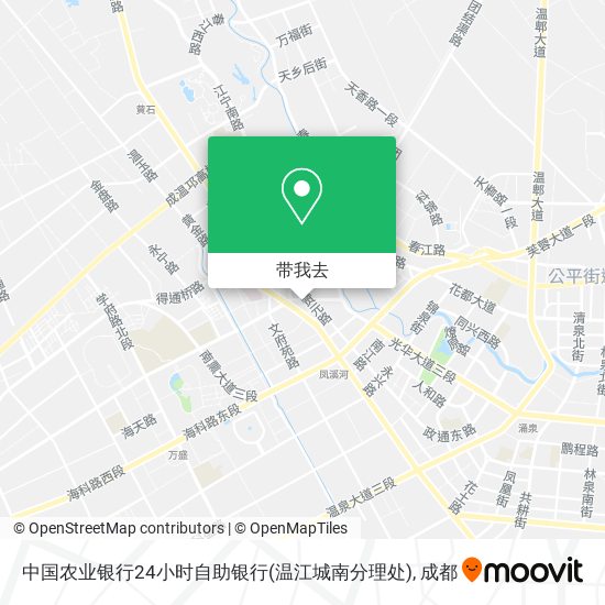 中国农业银行24小时自助银行(温江城南分理处)地图