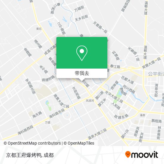 京都王府爆烤鸭地图