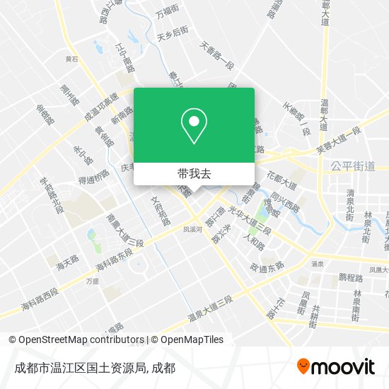 成都市温江区国土资源局地图