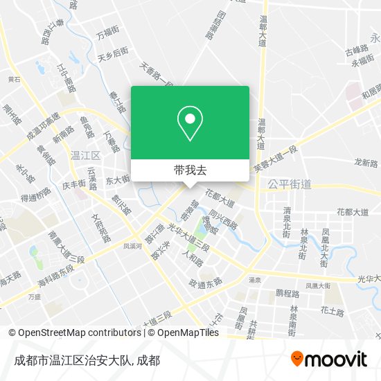 成都市温江区治安大队地图