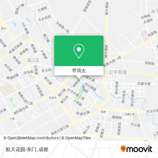 航天花园-东门地图