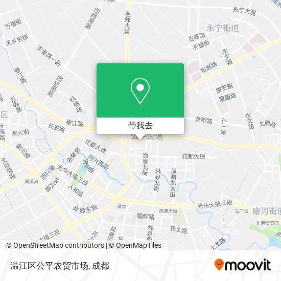 温江区公平农贸市场地图