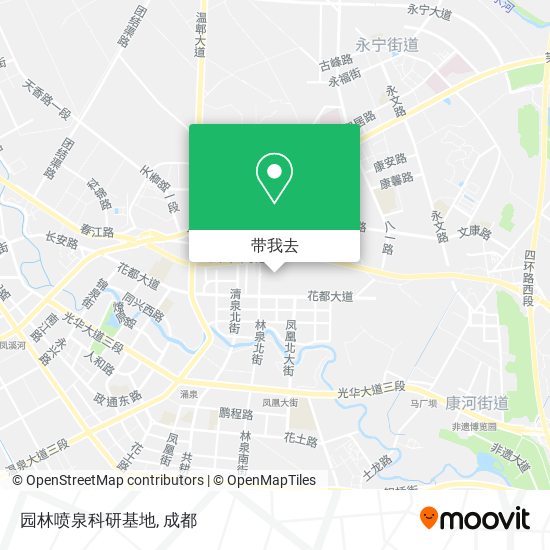 园林喷泉科研基地地图