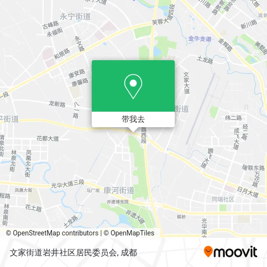 文家街道岩井社区居民委员会地图