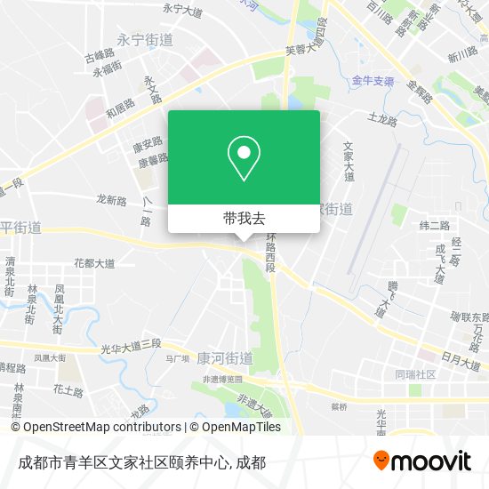 成都市青羊区文家社区颐养中心地图