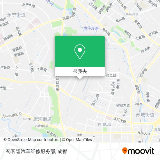 蜀客隆汽车维修服务部地图