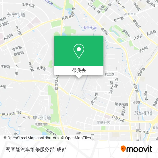 蜀客隆汽车维修服务部地图