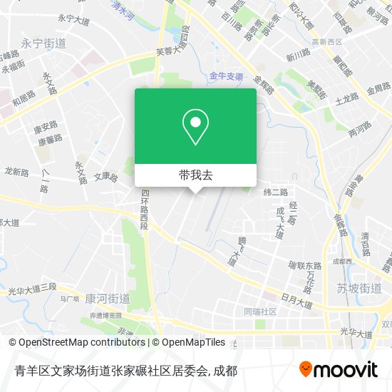 青羊区文家场街道张家碾社区居委会地图