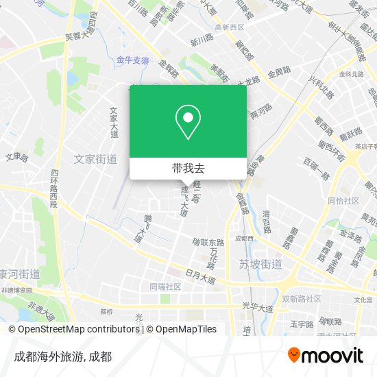 成都海外旅游地图