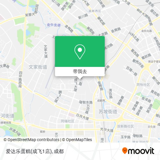 爱达乐蛋糕(成飞1店)地图
