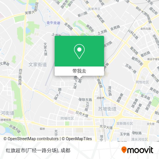 红旗超市(厂经一路分场)地图