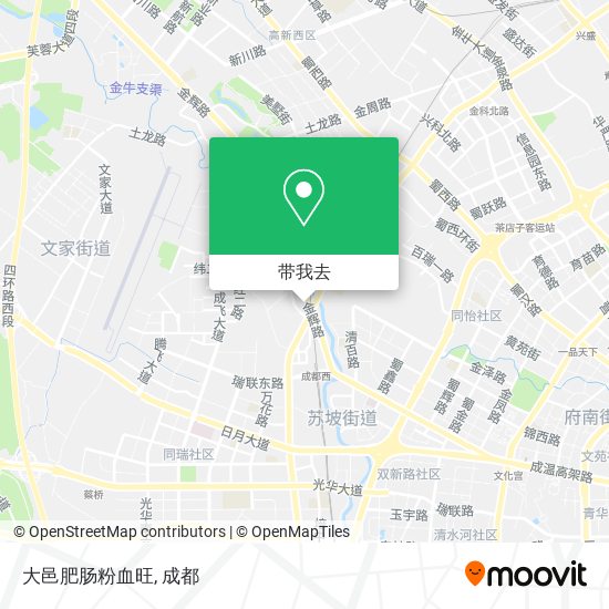 大邑肥肠粉血旺地图