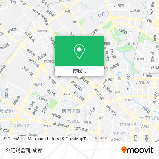 刘记铺盖面地图