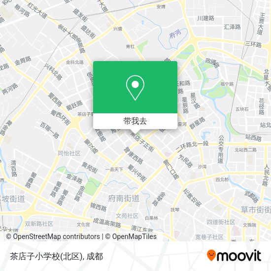 茶店子小学校(北区)地图