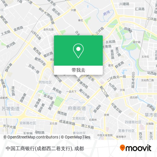 中国工商银行(成都西二巷支行)地图